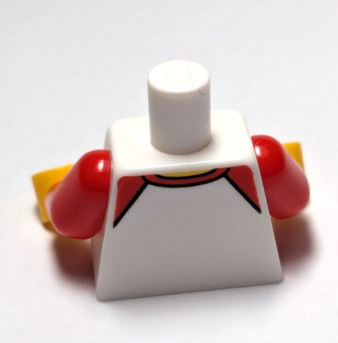 Lego - Minifigure Torso - White Red, Space Logo