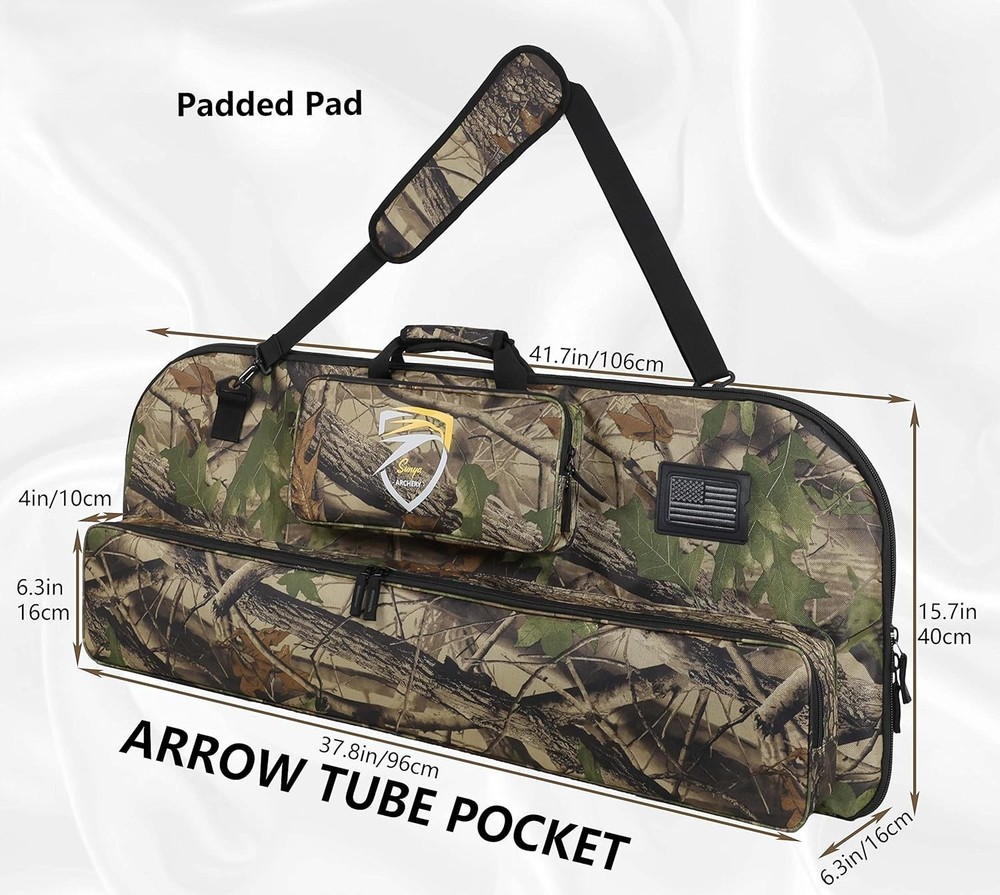 Compound Bow Case with Molle System - Neoprene Bow String Protection & ...