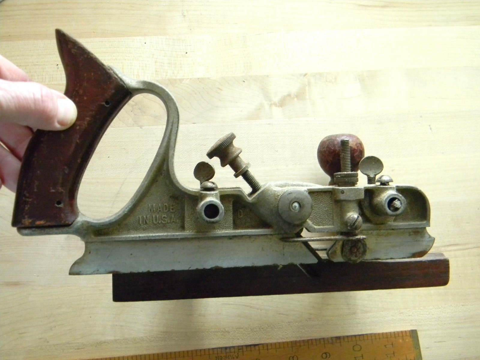 Vintage Craftsman Plow Plane Used Woodworking Hand Plane