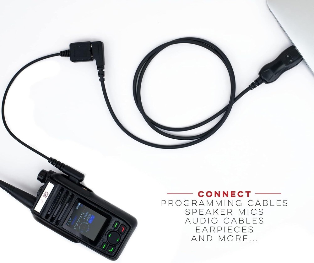BTECH GMRS-PRO K1 Adaptor Cable for Enhanced Communication Black
