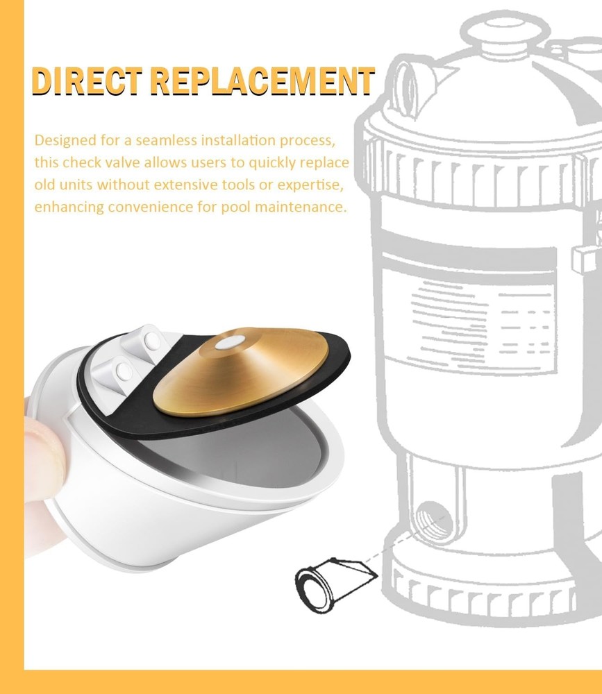 ECX4077B1 Check Valve for ASL for HaywardPerflex ReGenXGrid Element D.E.Filter