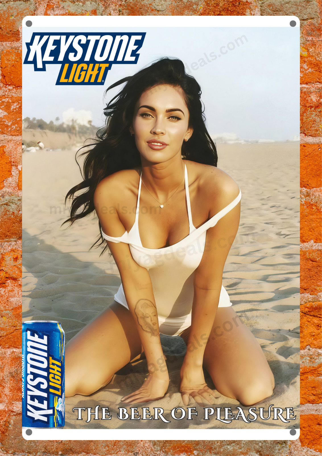 Shiner Bock Beer Of Pleasure SYDNEY SWEENEY Metal Sign Poster– Man Cave Read Des