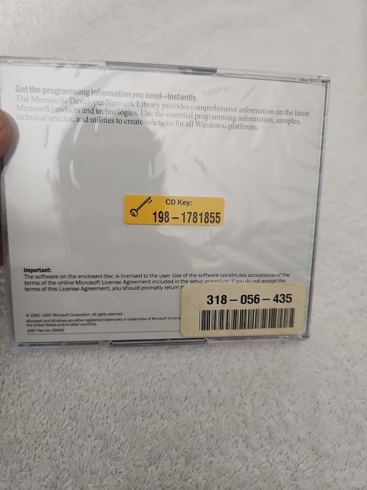 Microsoft Developer Network Library October 1997 2 CDs Brand New Sealed