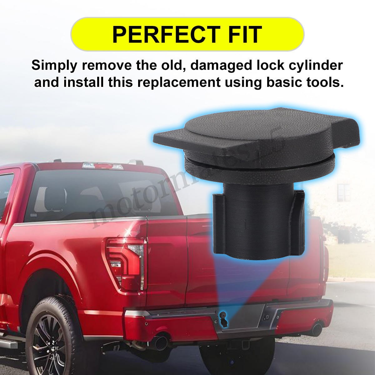 Rear Bumper Spare Tire Carrier Lock Cylinder for Ford F150 F250 350 FL3Z1543262A