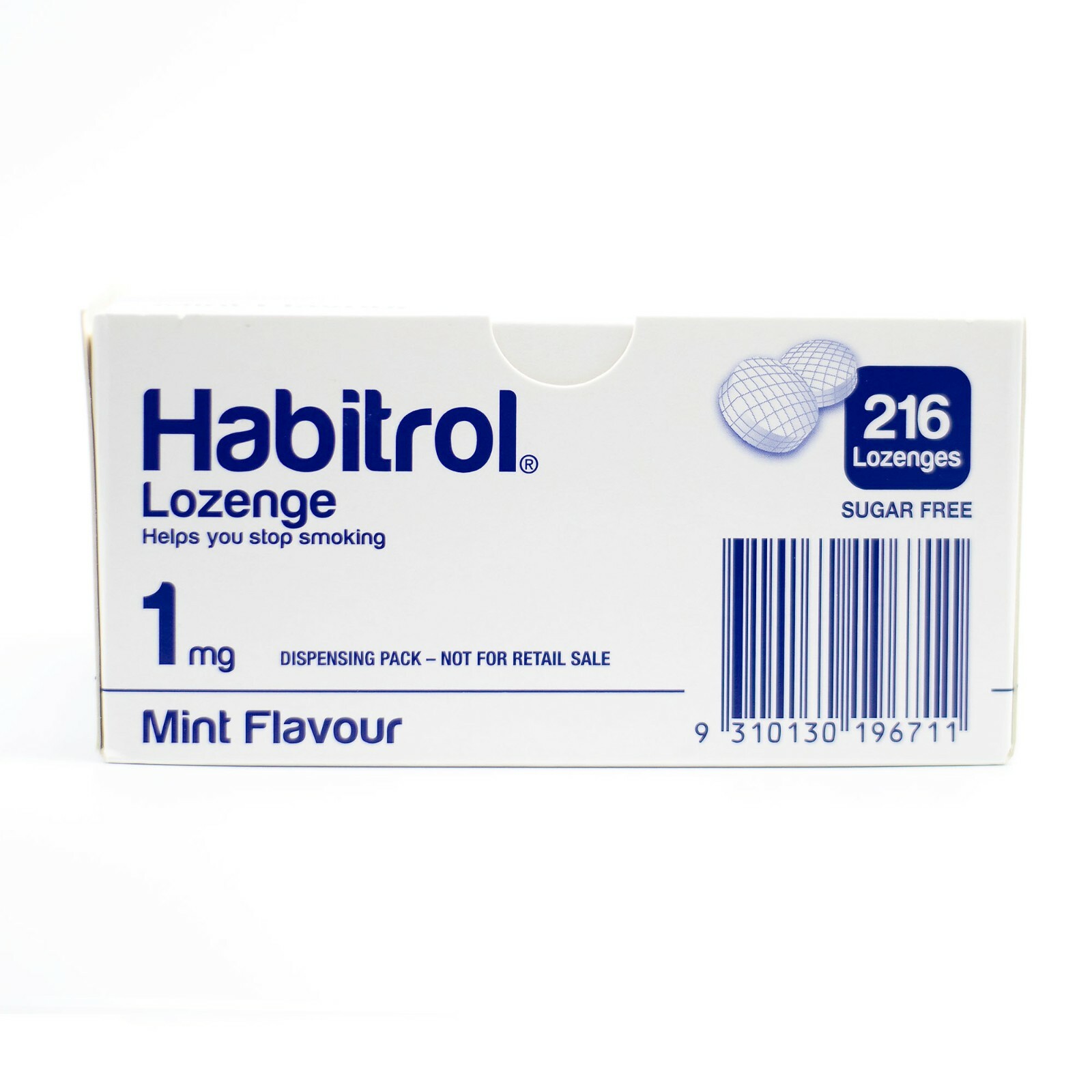 Habitrol Nicotine Lozenge 1mg MINT (1296 total pieces, 6 boxes) 02/2025