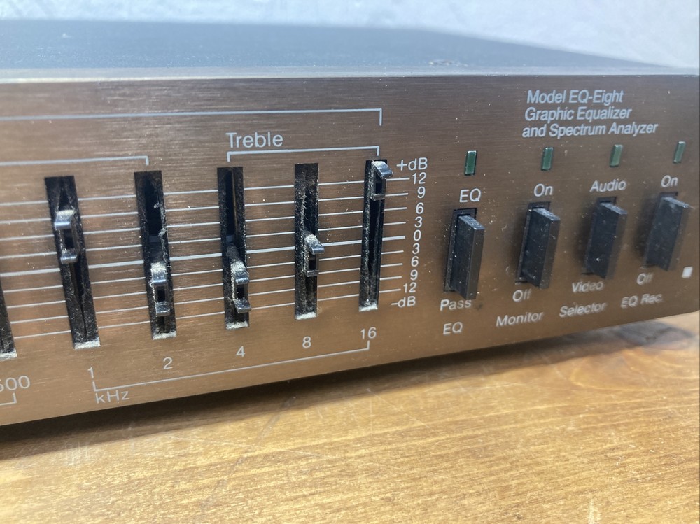 AudioSource EQ Eight Graphic Equalizer Spectrum Analyzer Need New Slider Knobs