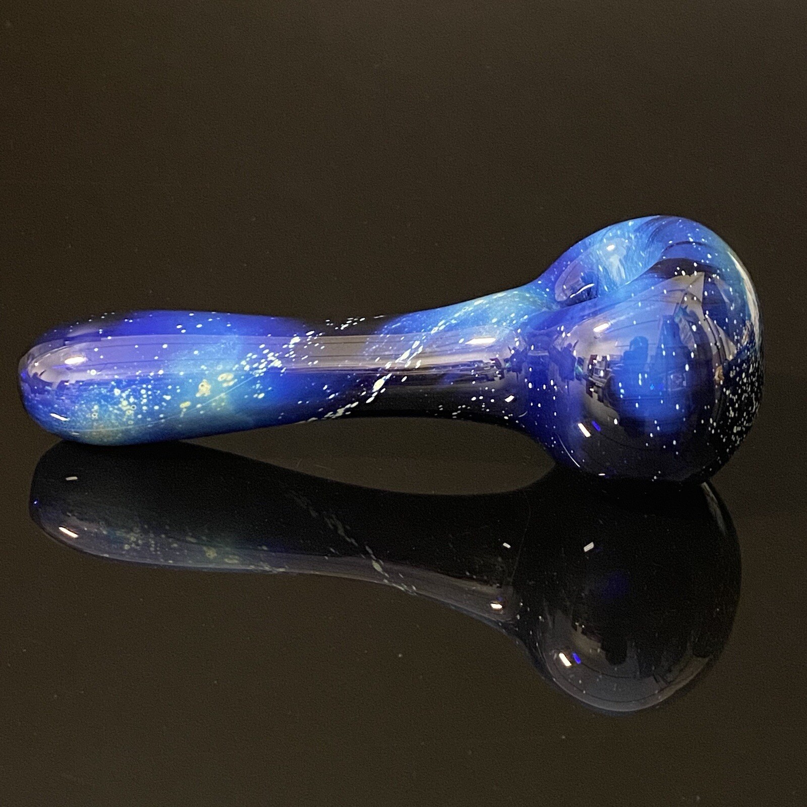 USA - 4.5” Galaxy Blue Space Pipe Hand Pipes Glass Tobacco