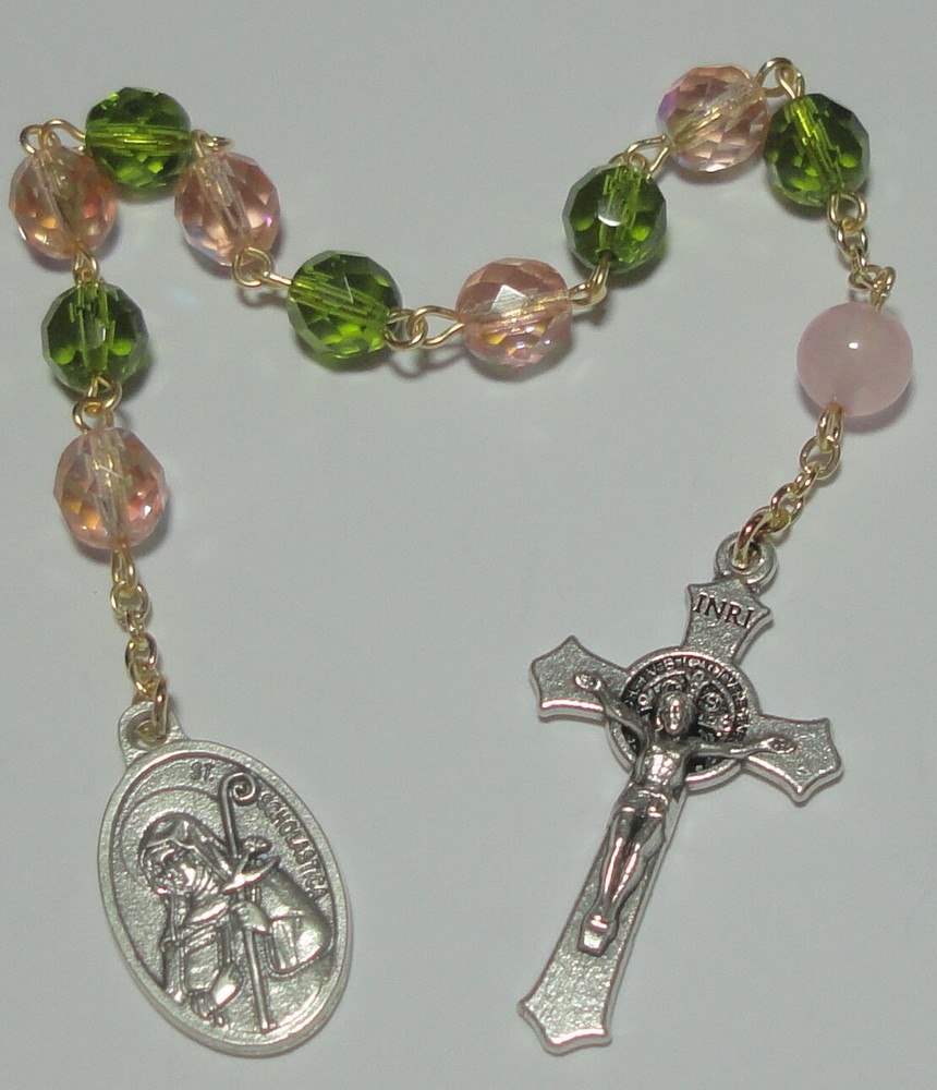 St Scholastica Single Decade Rosary - Convulsive Children, Storms & Education