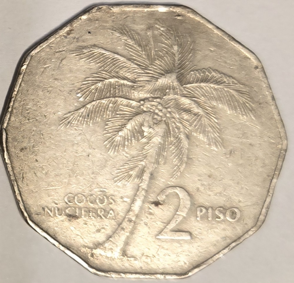 1984 PHILIPPINES 2 PISO coin