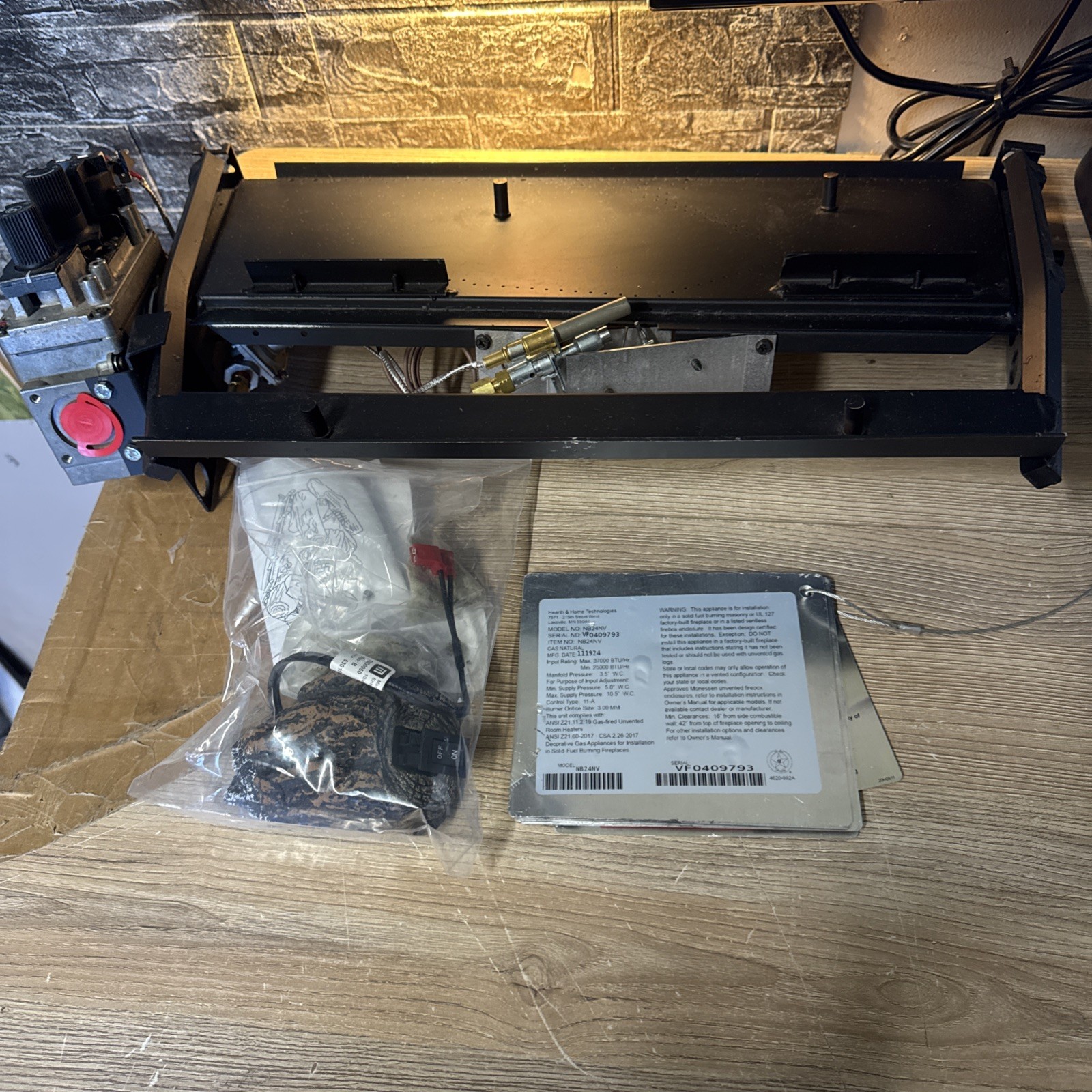 Monessen 24" Natural Blaze Burner Natural Gas 28,000 BTU - NB24NV Burner Only