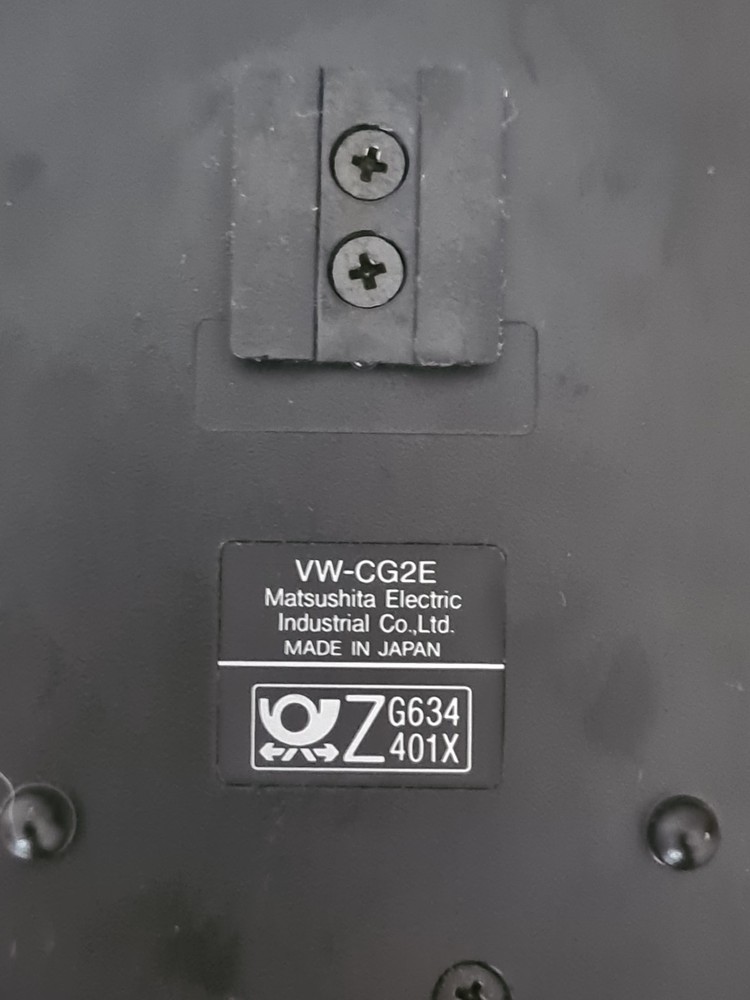 Panasonic Charactor Generator Model VW-CG2E. Includes Instruction Manual.