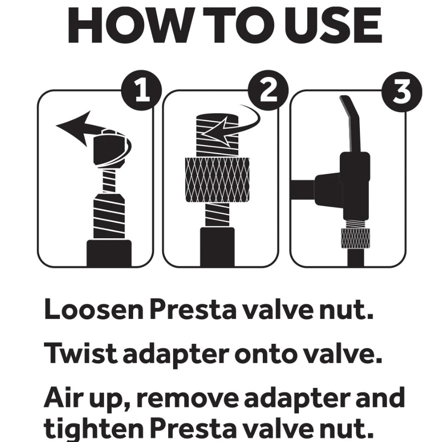 Slime Bicycle Tire Valve Adapter Presta to Schrader (Standard 2 Pc) Free Ship