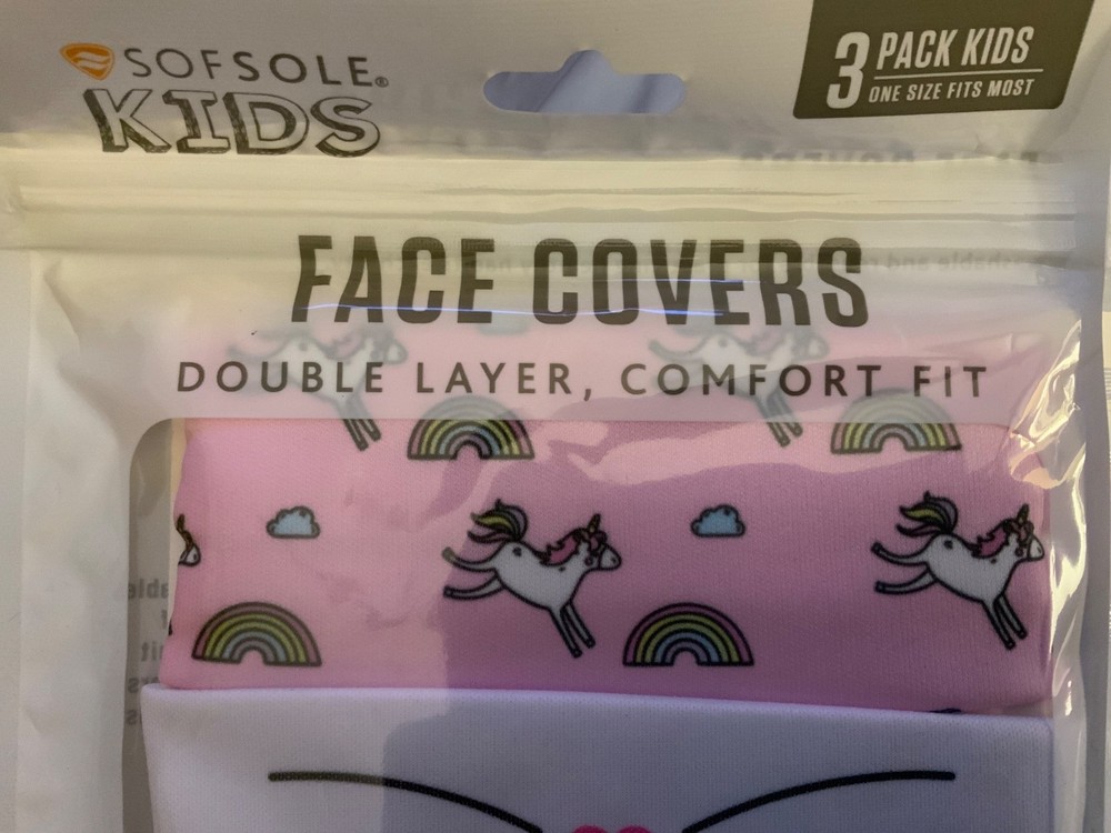 SOFSOLE - 24 Face Mask Covers - Mixed Kids Designs - NEW