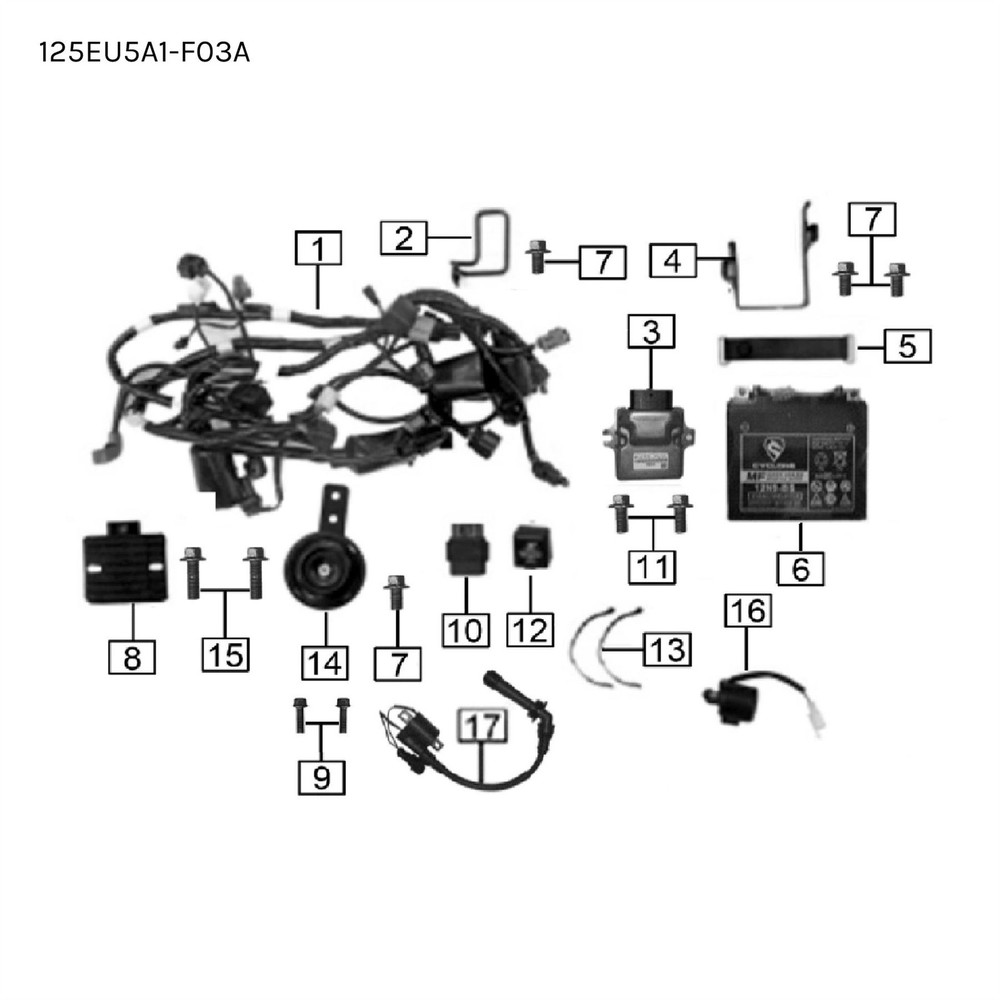 Mutt Stravaig 125 EU5 2024 - 2025 ECU ref no.3