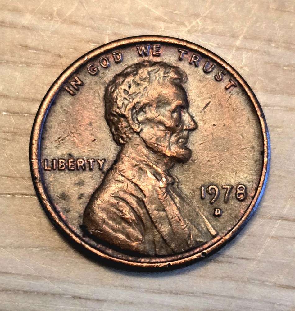 1978-D Lincoln Cent Error Crooked “D” Mint Mark Error – Rare Variety