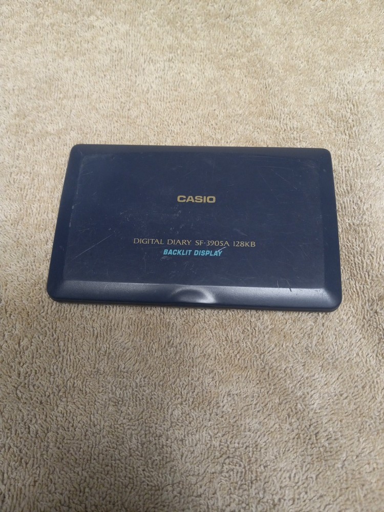Casio Digital Diary SF-3905A 128KB with Backlight Display Tested Working