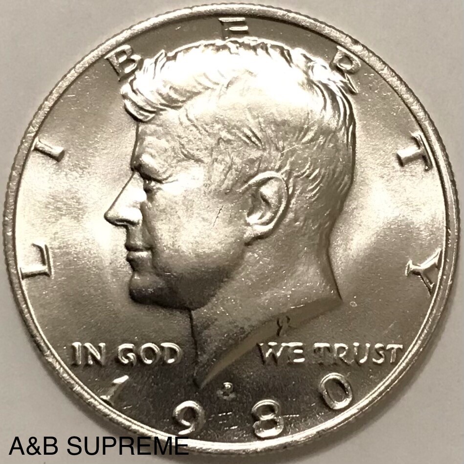 1980 P Kennedy Half Dollar Gem Bu Uncirculated