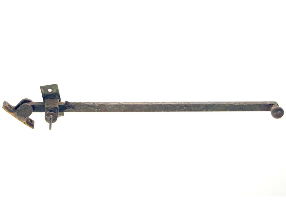 Antique 16 in. Bronze Window Closer