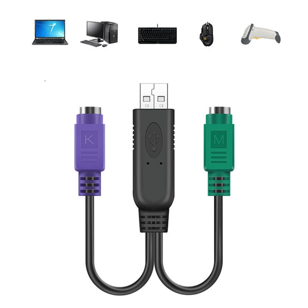 20cm Active Converter Connector Cable Adapter For Mouse Keyboard Scanner Laptops