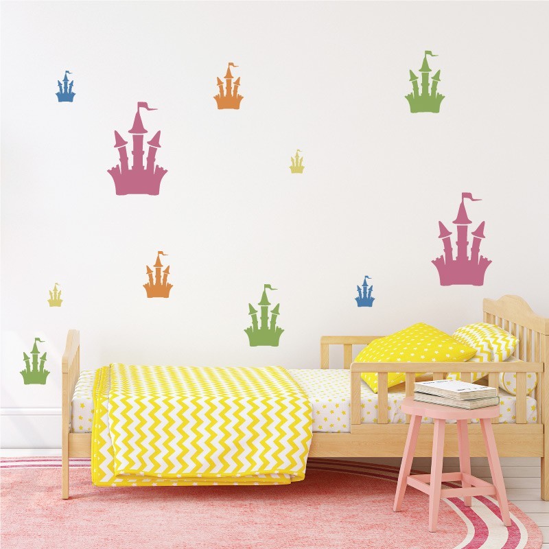 KIDS Reusable Plastic Stencils (5 pcs) // CASTLE