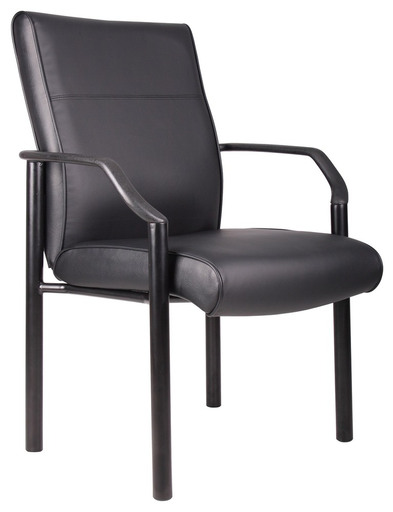 Boss Mid Back Guest Chair In LeatherPlus MODEL # B689