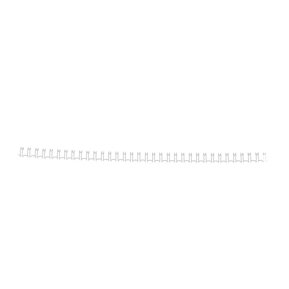 White 100X Double Loop Wire Binding Spine 6.4mm Diameter 34 Teeth 3:1 ScalE