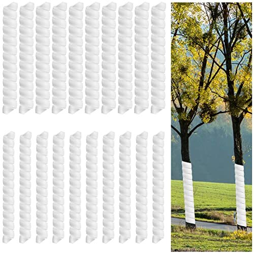 20 Pcs Tree Protectors 2 Size Plastic Spiral Tree Guard Tree Trunk Protector