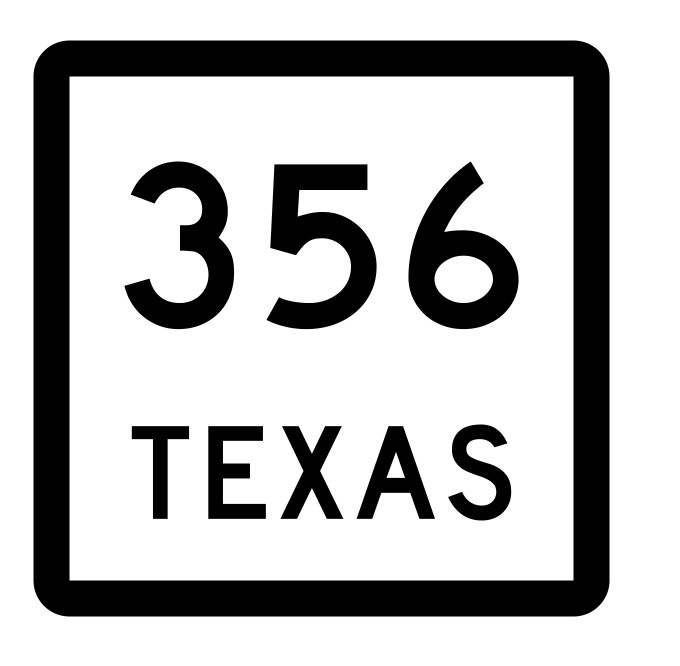 Texas State Highway 356 Sticker Decal