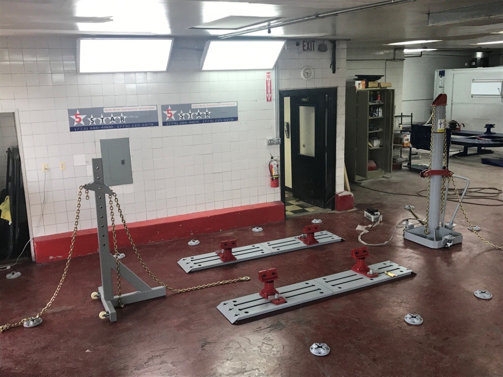 Auto Body Frame Machine Floor Rack System Complete 10 TON Puller FREE TOOLS