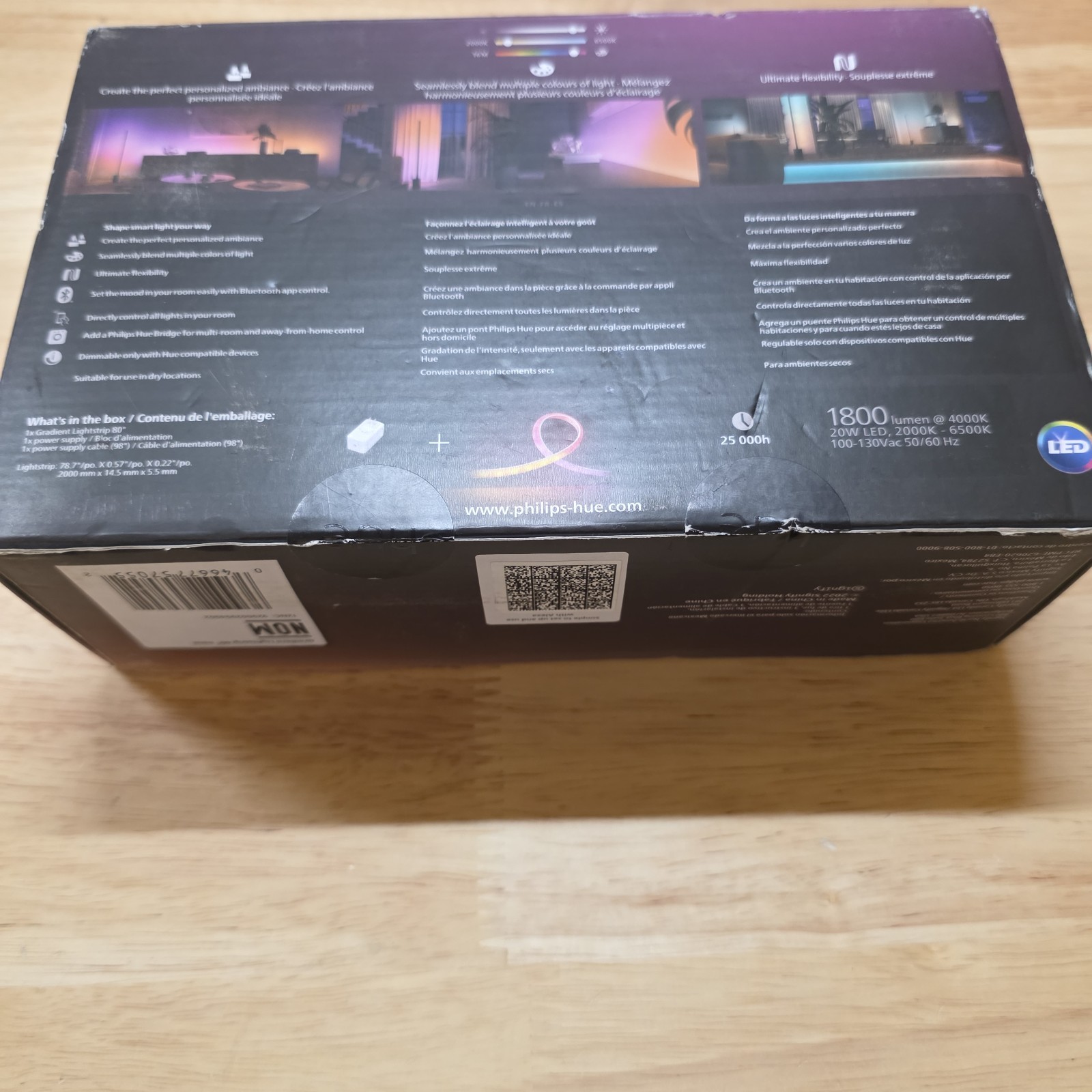 Philips Hue Gradient Ambiance Lightstrip 2m / 6ft – Brand New, Sealed