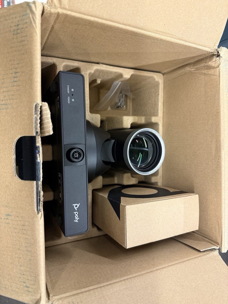 Poly Studio E60 Camera 12x Zoom 4K Black