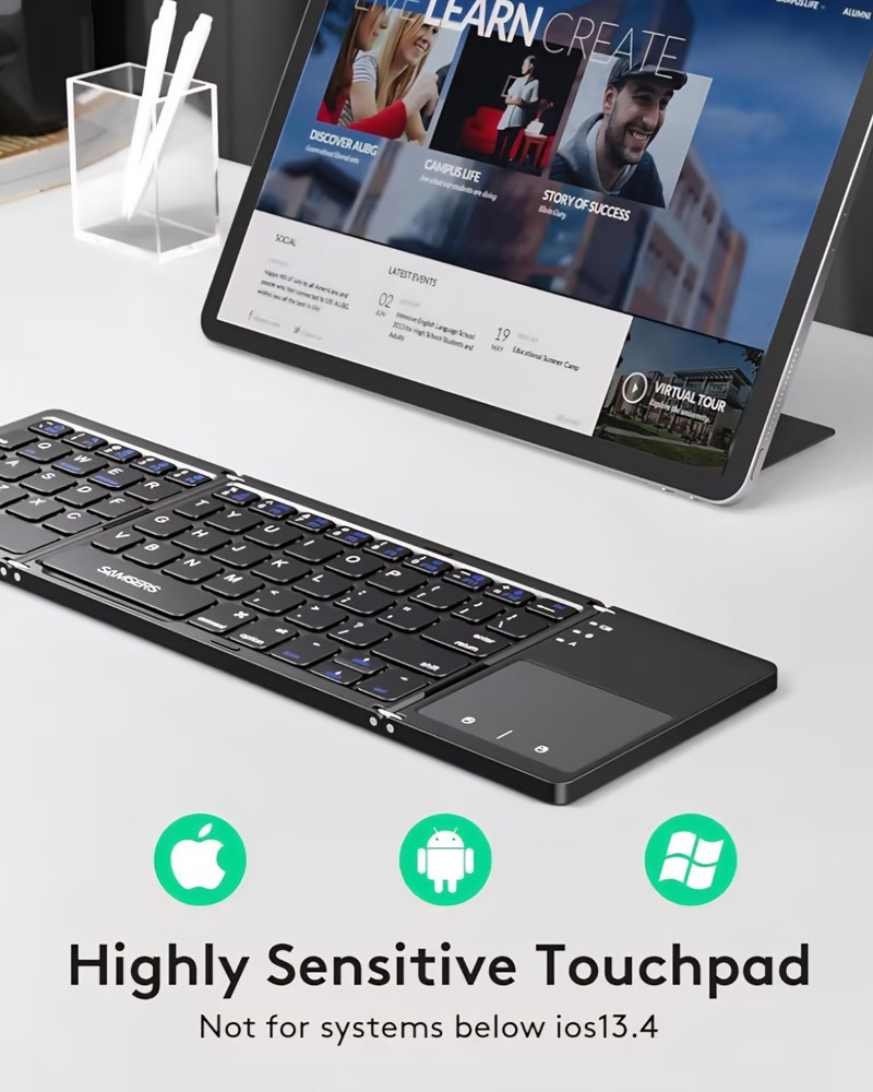 Samsers Foldable Bluetooth Keyboard with Touchpad