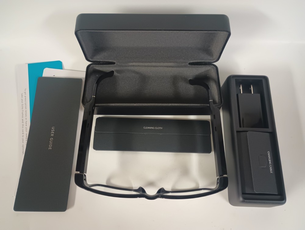 Amazon Echo Frames 2nd Generation Rectangle Smart Glasses Charger