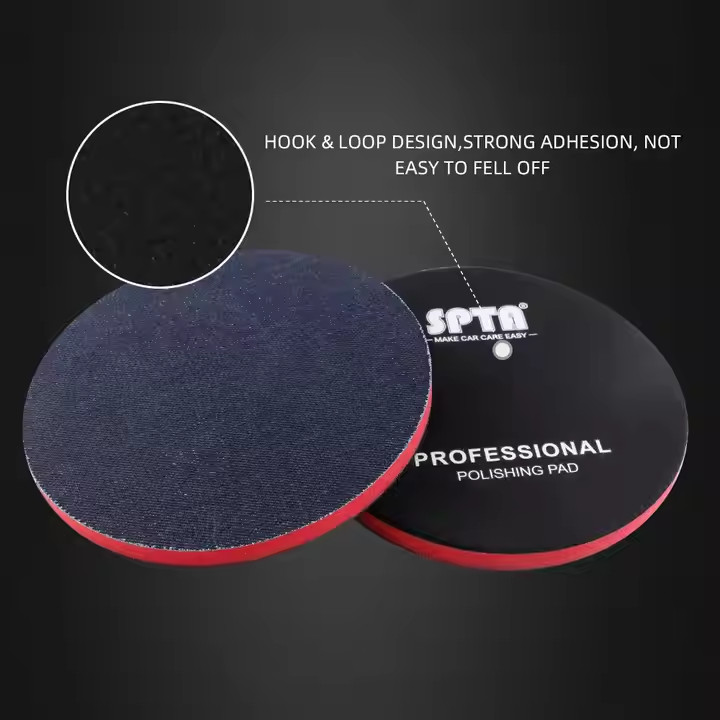 SPTA 1Pc 3/5/6 inch 1000 Grit Orange Peel Remover Denim Hook Loop Polishing Pad