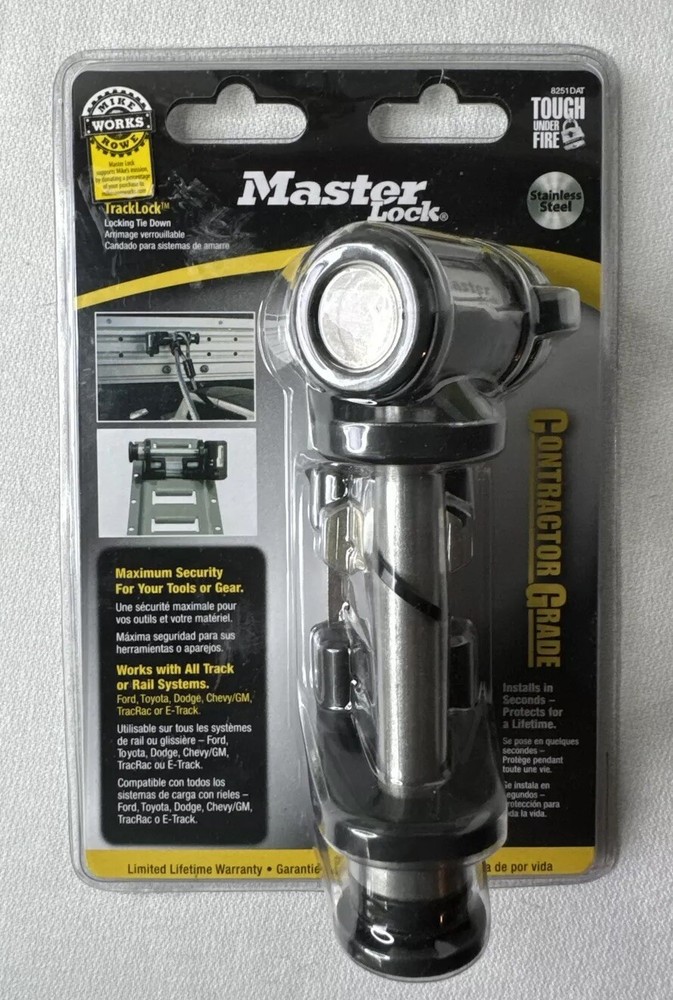 Master Lock 8251DAT Truck Bed Security Lock - Locking Tie Down Contractor Grade