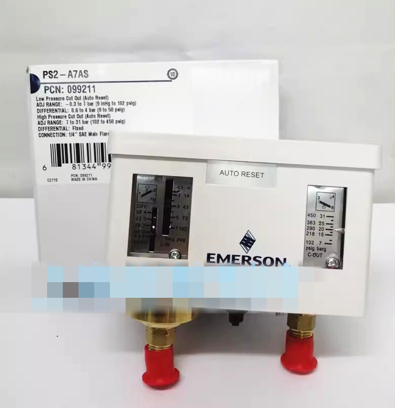 1pcs EMERSON PS2-A7AS Pressure Controller Switch