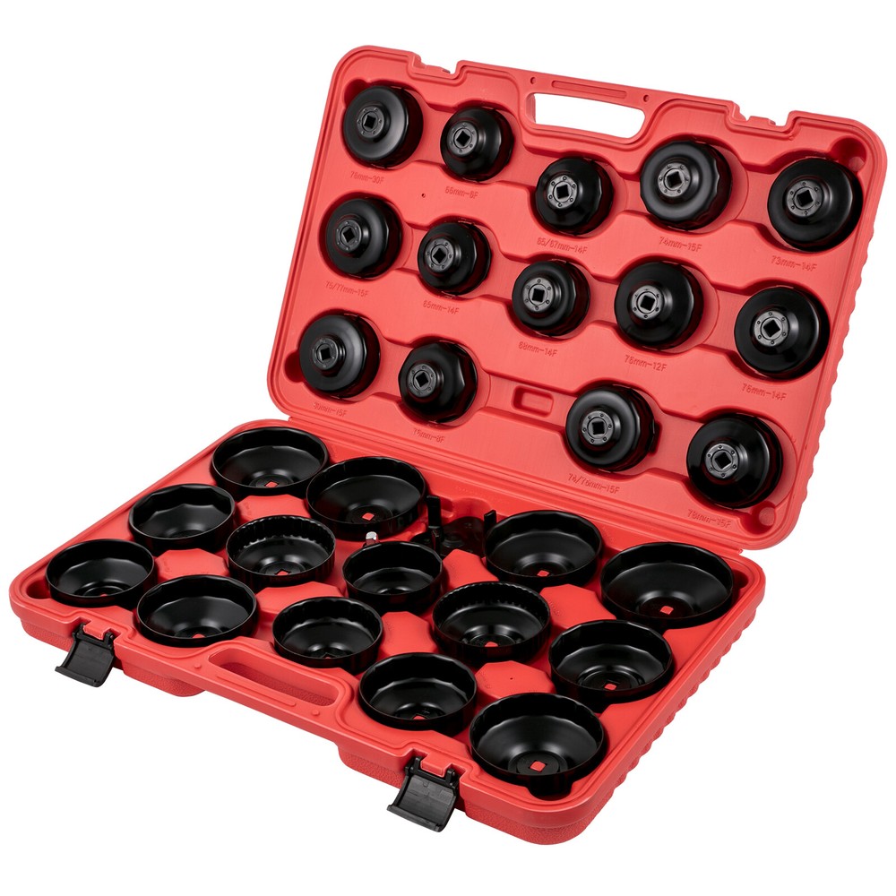 VEVOR Oil Filter Socket Set Cup Socket Tool Set 30 PCS Oil Filter Cap Wrench