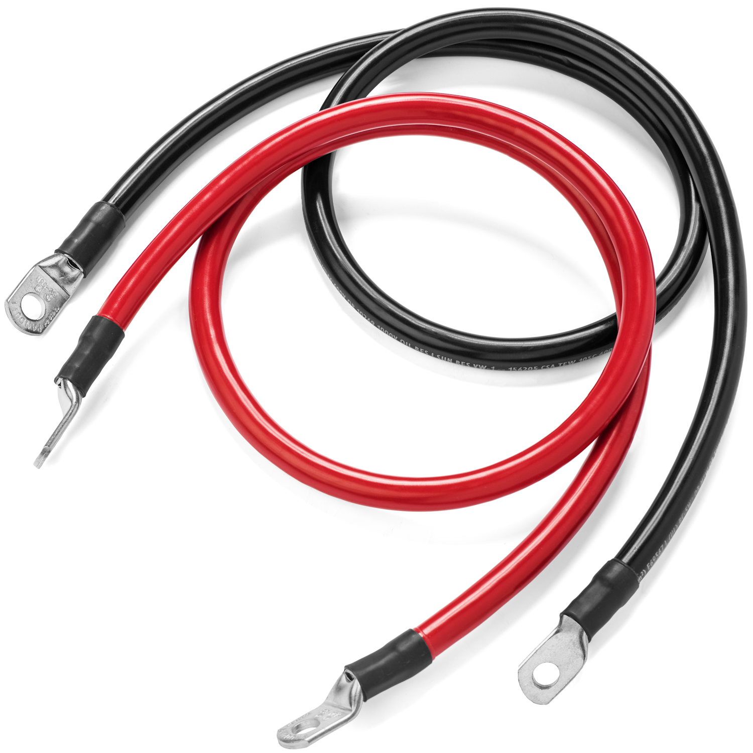 Spartan Power 4 AWG Battery Cables - Made in the USA! Terminated 5/16" or 3/8"