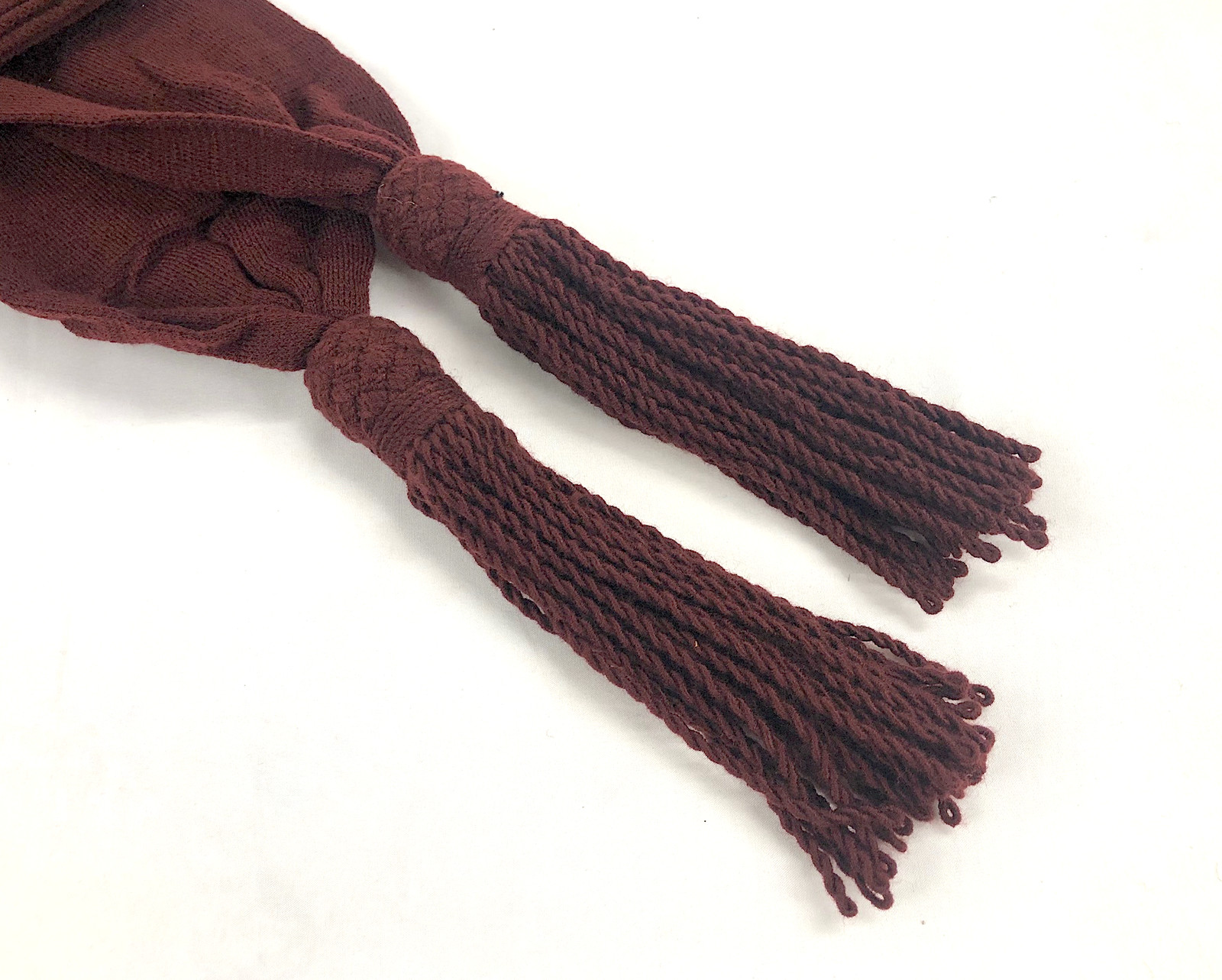 Wool Sash - Crimson / Wine Color - Reenactment