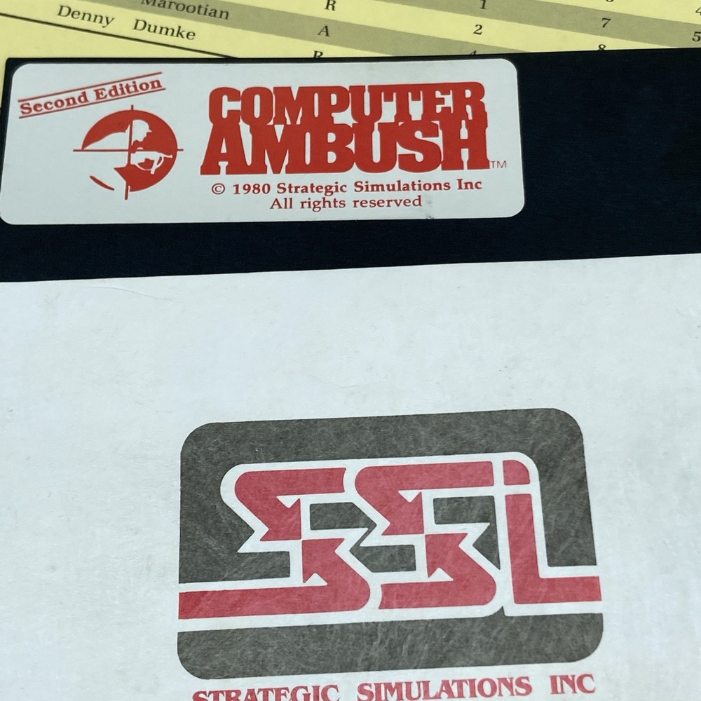 SSI Computer Ambush 2nd Ed Big Box CIB [Platform Name] - Complete
