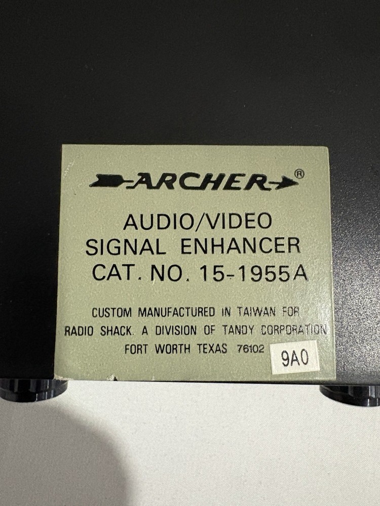 Vintage Archer Video Processor Model 15-1955A, Untested