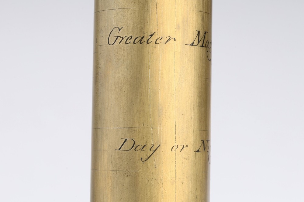 A large three draw telescope by Dollond - 'Improved Telescope'.
