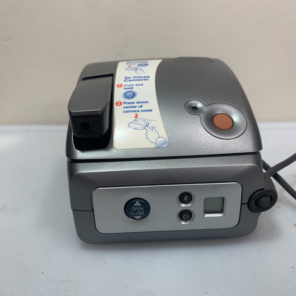 Polaroid One Instant Camera Silver w/ Strap And Bag