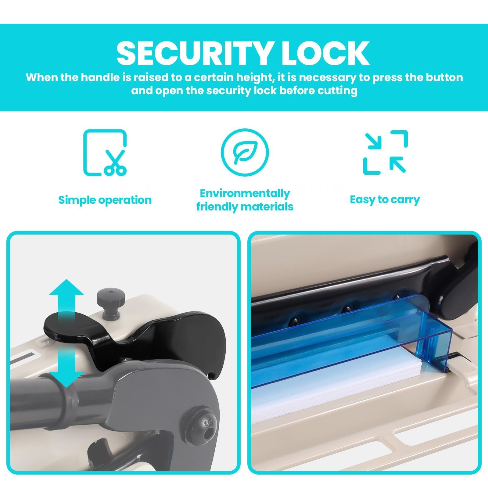 A4 12'' Heavy Duty Guillotine Paper Cutter, 400Sheets Paper Cutters and Trimmers