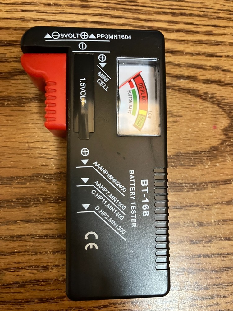 NEW BT-168 Universal Battery Tester AA AAA C D 9 Volt Button