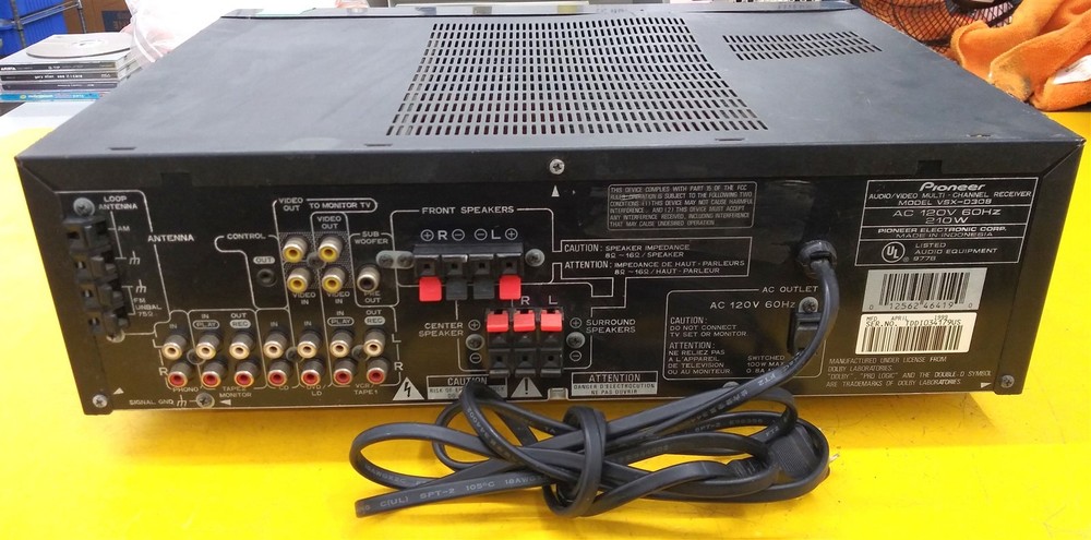 ⭐️⭐️⭐️⭐️⭐️ Pioneer VSX-D308 Audio Video Multi-Channel Digital Processor Receiver