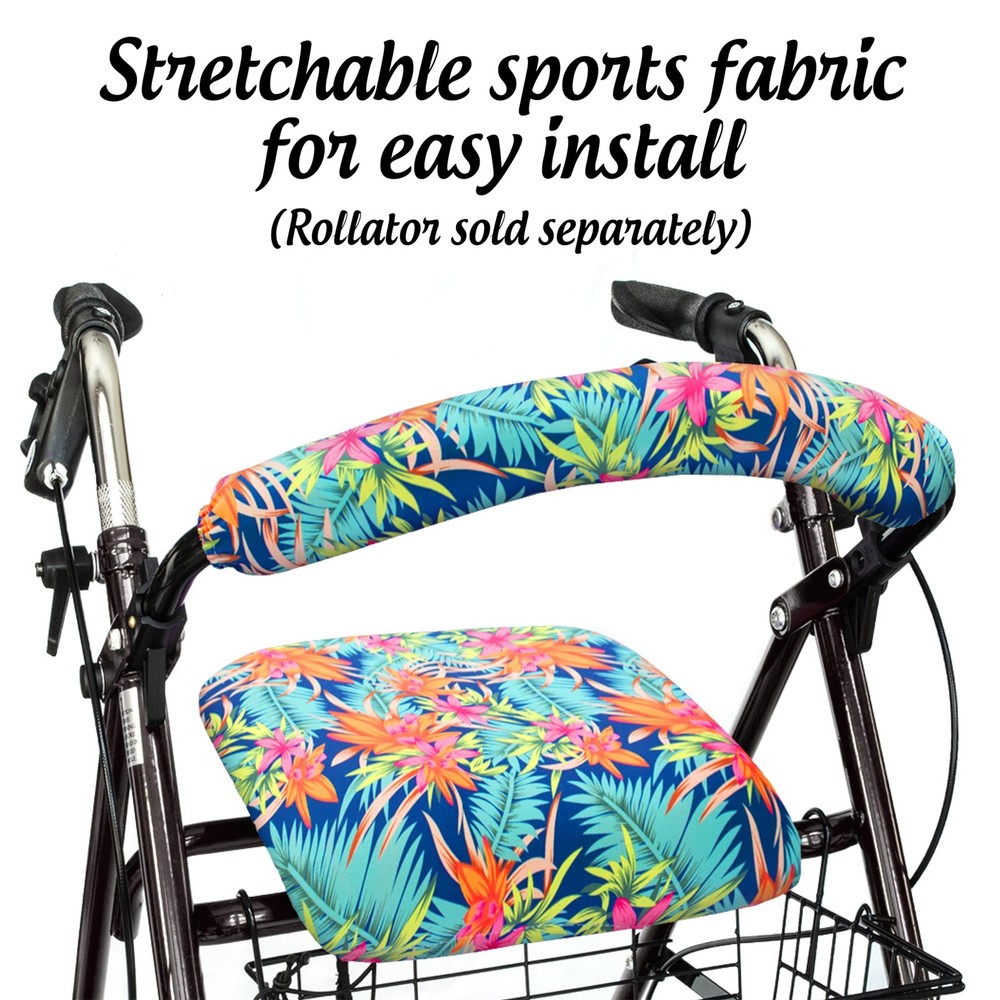 Universal Rollator Walker Seat and Backrest Covers (Island)