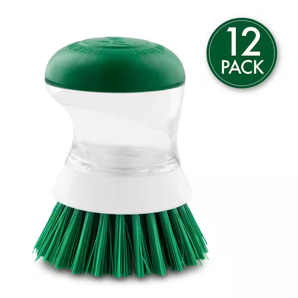 Dishwashing Palm Scrub Brush (12-Pack)