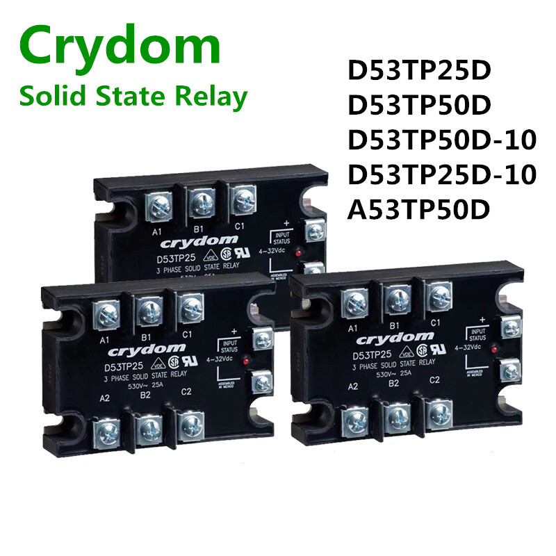 Crydom Solid State Relay D53TP25D/50D D53TP50D-10/25D-10 A53TP50D