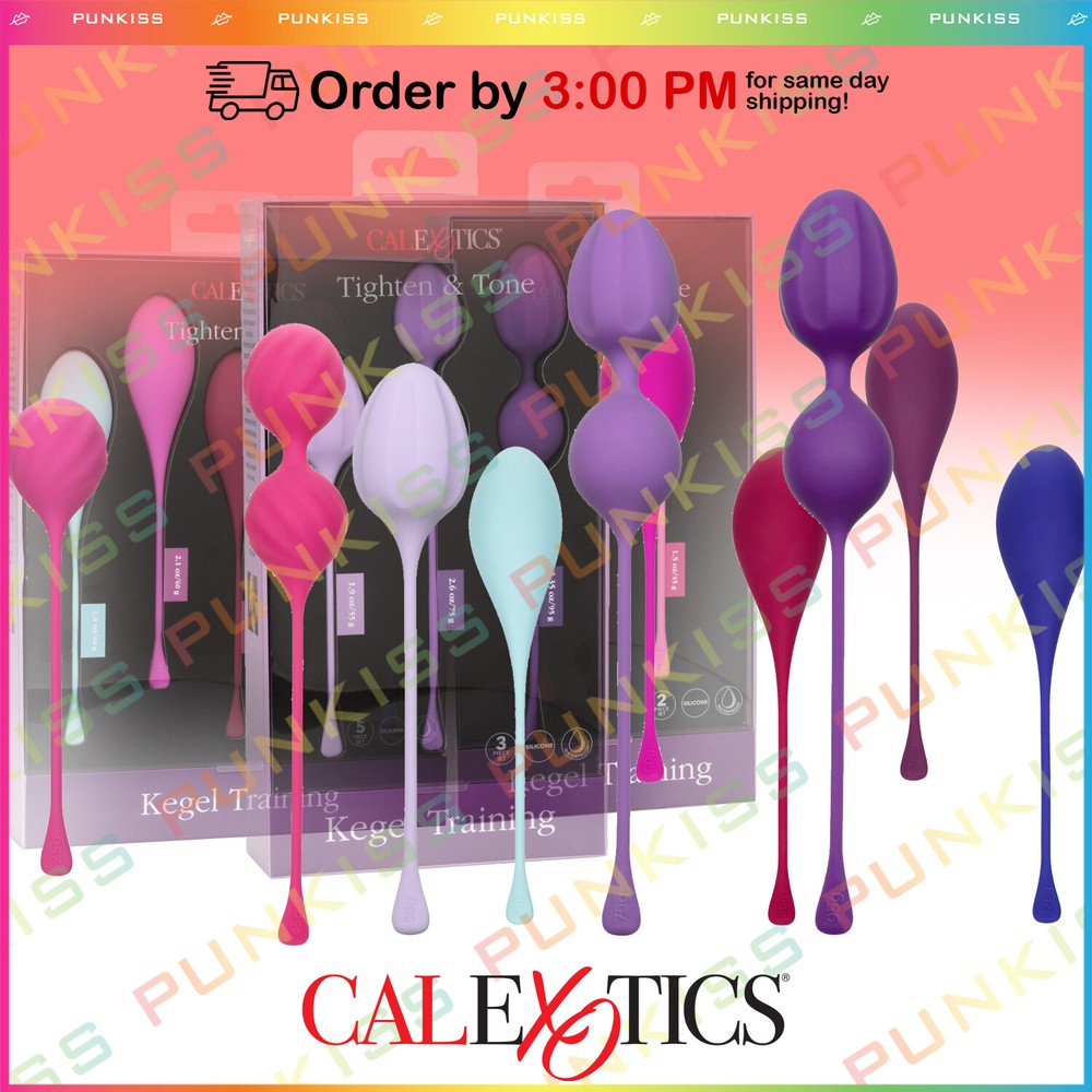 CalExotics Kegel Tighten & Tone Exerciser Weights Set💋Vaginal Bladder Control